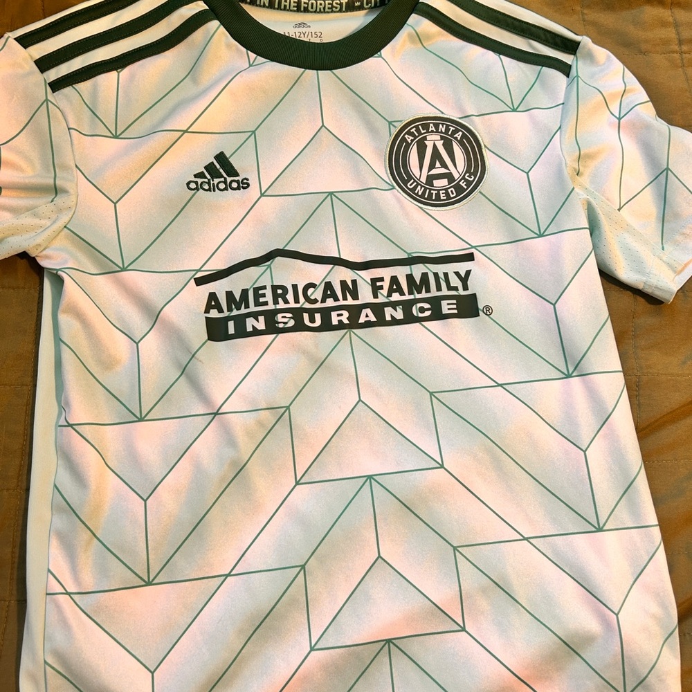 Adidas Kids Atlanta United FC Jersey - White and Green
